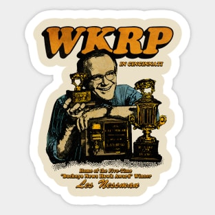 WKRP HOME OF THE FIVE TIME Sticker